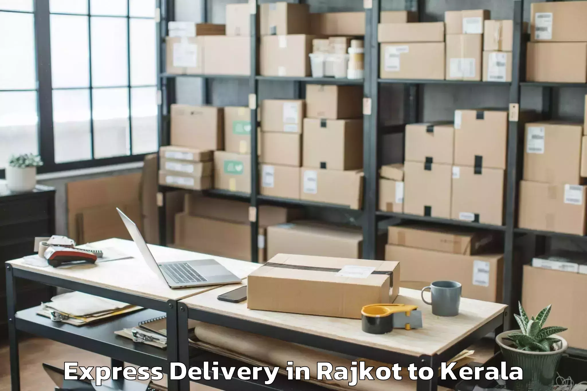 Leading Rajkot to Nallepilly Express Delivery Provider